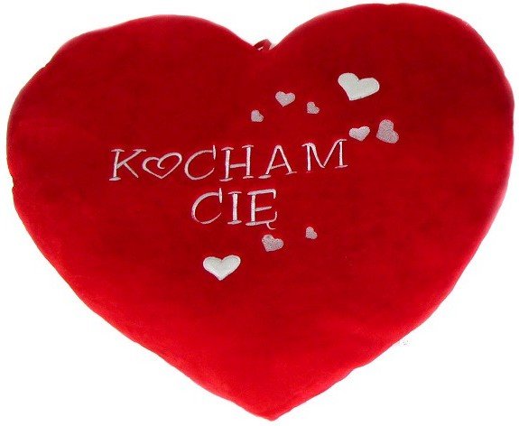 Poduszka Serce Kocham Cię - 57cm