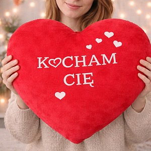 Poduszka Serce Gigant Kocham Cię - 80cm