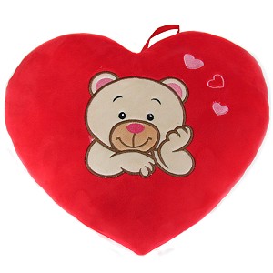 Poduszka Serce Miś - 20cm