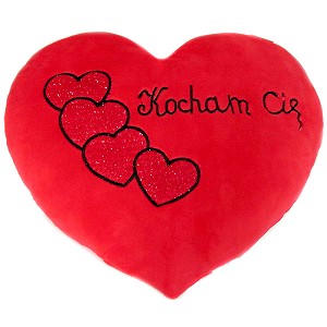 Poduszka Love Kocham Ci Serce - 37cm