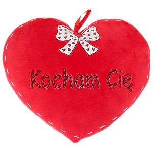 Poduszka Serce Gigant Kocham Cię - 80cm Poduszka Serce Gigant Kocham Cię - 80cm