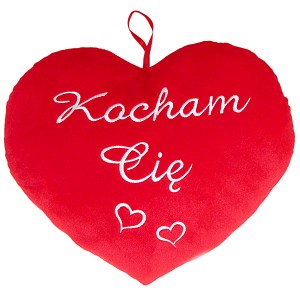 Poduszka Serce Kocham Cię - 48cm Poduszka Serce Kocham Cię - 48cm
