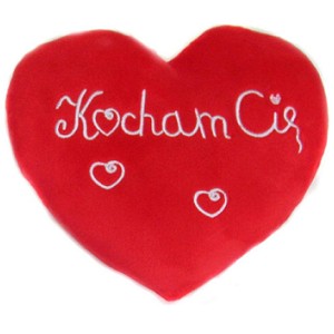 Poduszka Serce Kocham Cię 2 wzory - 20cm