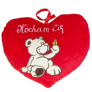 Poduszka Serce Miś / Słoń Kocham Cię - 25cm Poduszka Serce Miś / Słoń Kocham Cię - 25cm