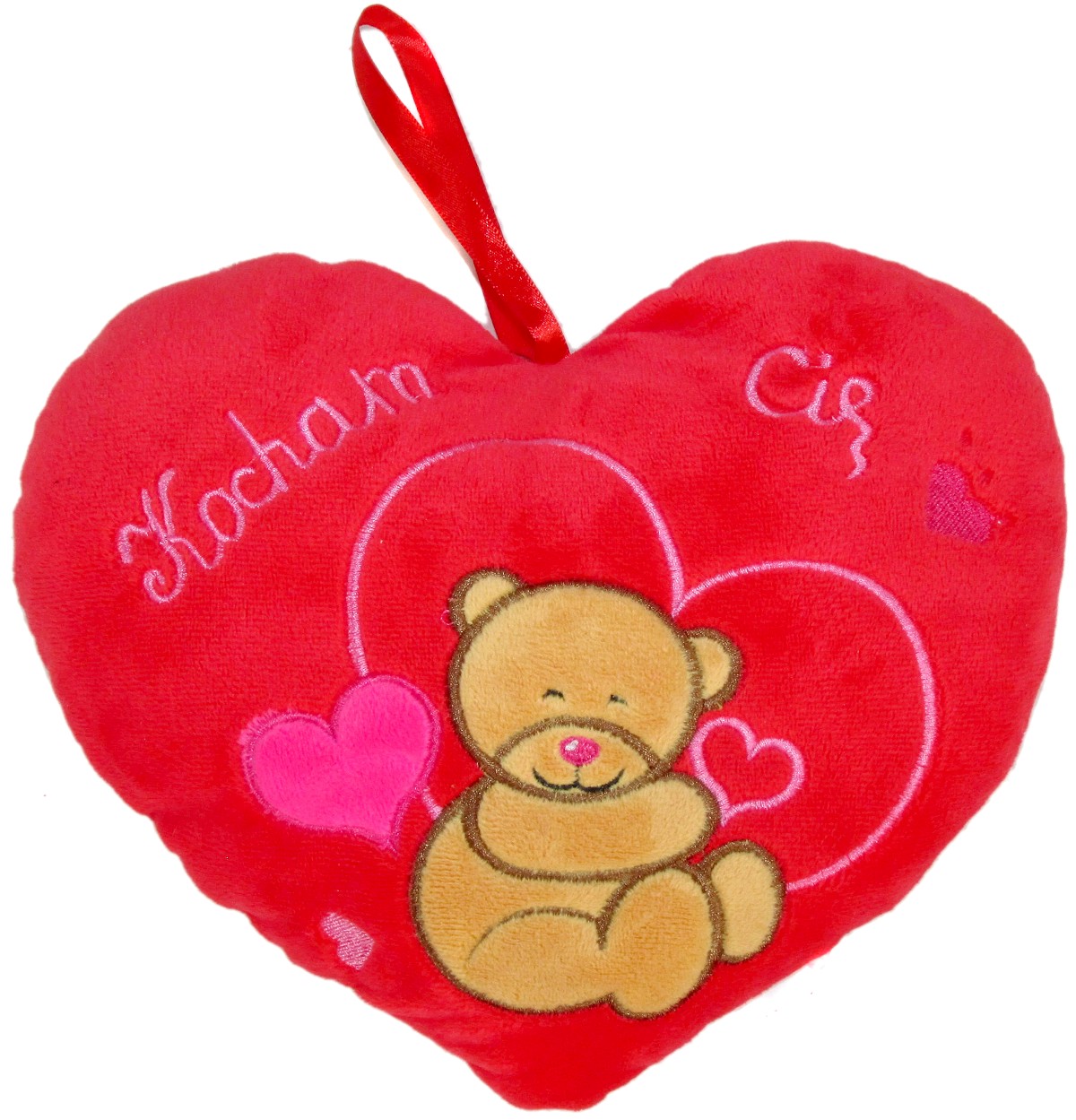 Poduszka Serce Kocham Cię Miś - 25cm