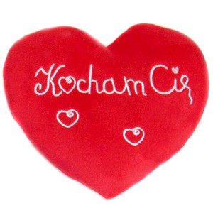 Poduszka Serce Kocham Cię 2 wzory - 48cm