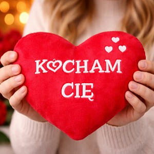 Poduszka Kocham Cię Serce - 25cm