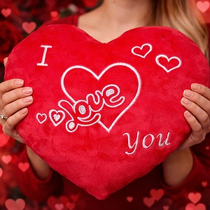 Poduszka I Love You Serce - 30cm