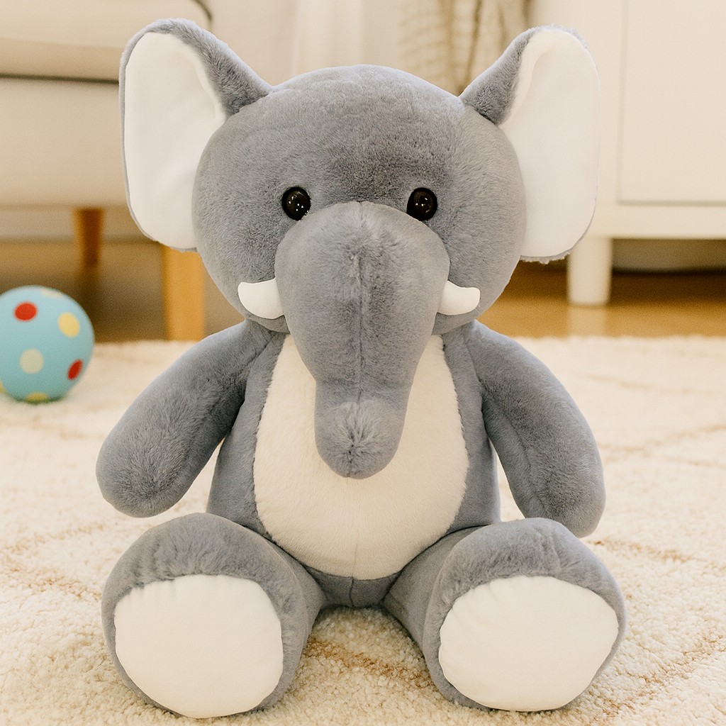 Słoń klasyczny z trąbą Słonik - 90cm