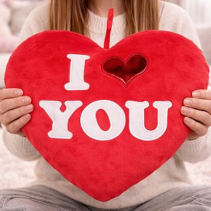 Poduszka I Love You Serce - 48cm