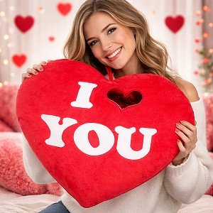 Poduszka I Love You Serce Gigant - 80cm