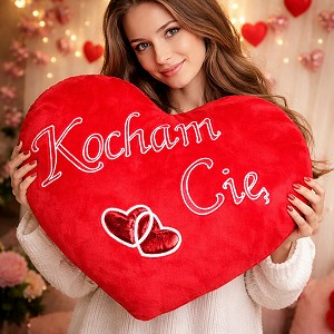 Poduszka Kocham Cię Serce Gigant - 80cm