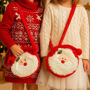 Torebka Święty Mikołaj Świąteczna - 23cm