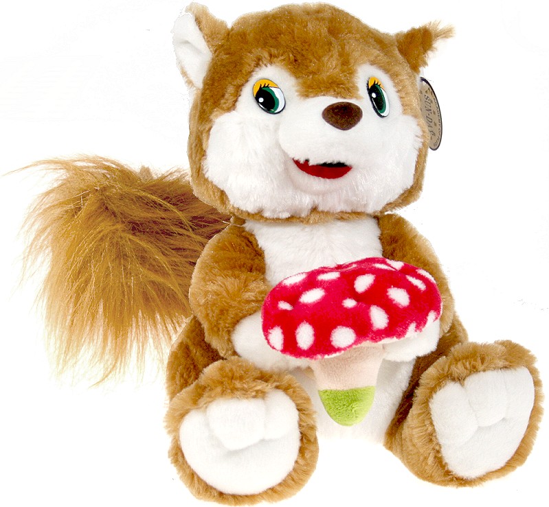 Wiewiórka z muchomorem - 30cm