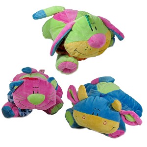 Zwierzęta Kolorowe Mix Kotek Piesek Żyrafa - 25cm