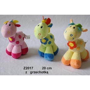 yrafa Grzechotka 3 kolory - 20cm