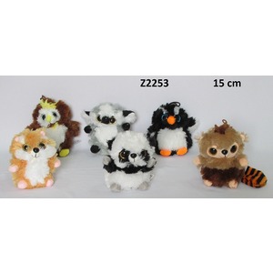 Zwierzęta Włochacze Mix 6 wzorów - 15cm