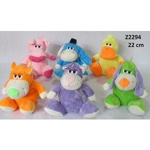 Zwierzęta Kolorowe Mix - 22cm