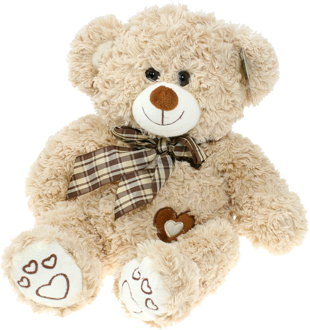 Miś z kokardą brązowy - 35cm