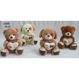 Piesek Love z sercem 2 kolory - 30cm Piesek Love z sercem 2 kolory - 30cm