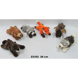 Bóbr Niedźwiedź Szop Pracz Lis Łoś Wilk Mix - 28cm Bóbr Niedźwiedź Szop Pracz Lis Łoś Wilk Mix - 28cm