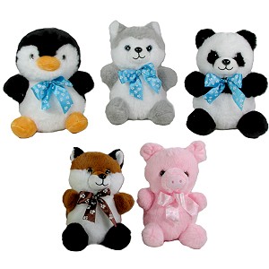 Zwierzęta Mix Pingwinek Piesek Husky Miś Panda Lisek Świnka Zapa
