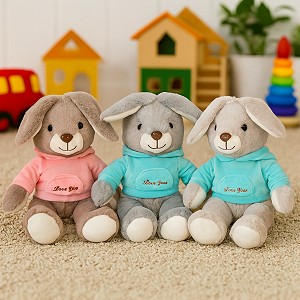 Królik Love You 3 kolory Zajączek - 30/20cm