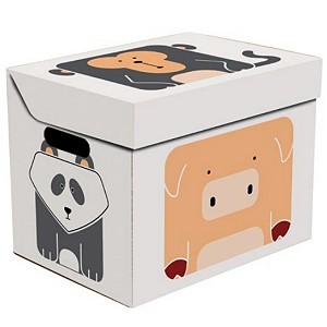 Pudełko Ozdobne Prezentowe Małpka Miś Panda Świnka - 34cm