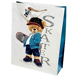 Torebka Prezentowa Miś Skate - 32cm