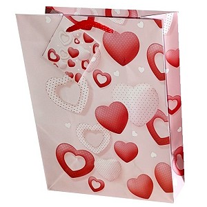 Torebka Prezentowa Dla Zakochanych Love Serca - 32cm