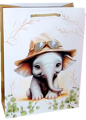 Torebka Prezentowa Słoń Słonik - 32cm