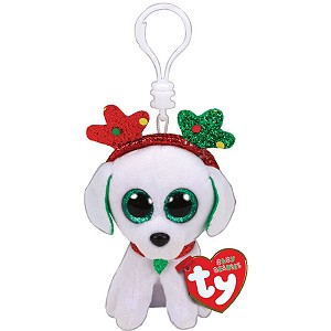 Brelok witeczny Sugar Piesek Pupilki TY - 9cm