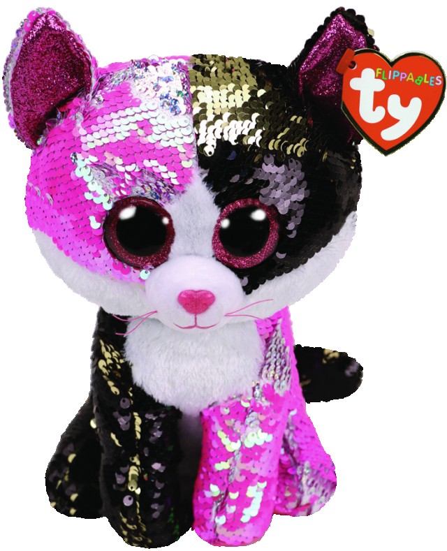 Kot Malibu Pupilki Flippables TY - 15cm