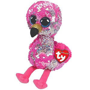 Flaming Pinky Pupilki Flippables TY - 15cm