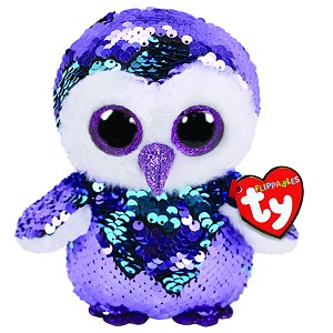 Sowa Moonlight Flippables Pupilki TY - 15cm