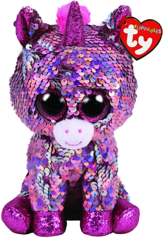 Jednorożec Sparkle Flippables Pupilki TY - 24cm