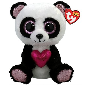 Miś Panda z sercem Esme Pupilki TY - 15cm