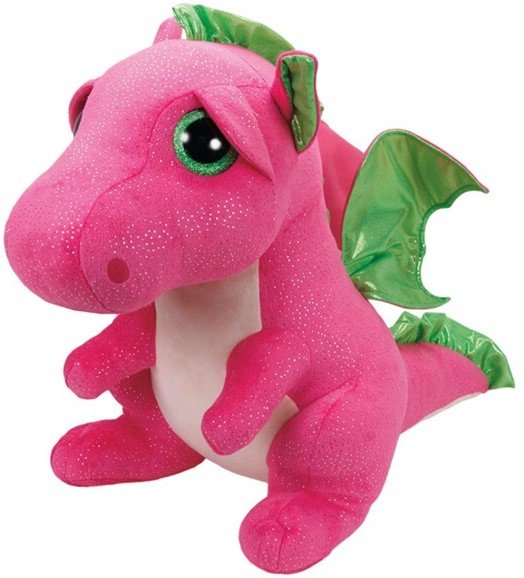 Smok Różowy Darla Pupilki TY - 42cm