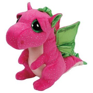 Smok Różowy Darla Pupilki TY - 15cm Smok Różowy Darla Pupilki TY - 15cm