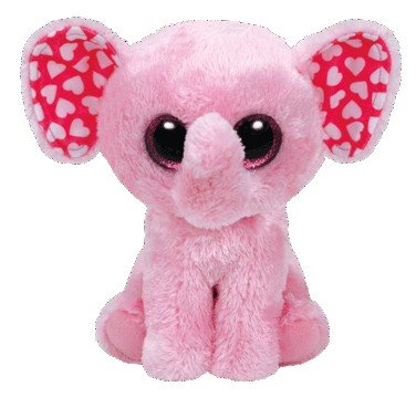 Słoń Różowy Sugar Pupilki TY - 15cm