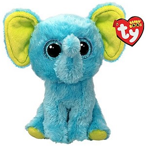 Słoń Turkusowy Trunkles Pupilki TY - 15cm