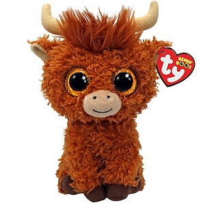 Krówka Bydło Górskie Szkockie Alfie Pupilki TY - 15cm