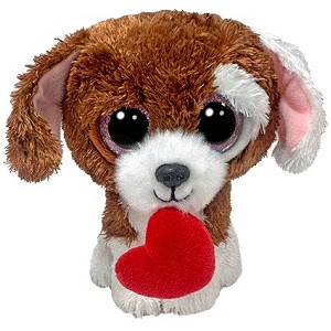 Piesek Cuddles z sercem Pupilki TY - 15cm