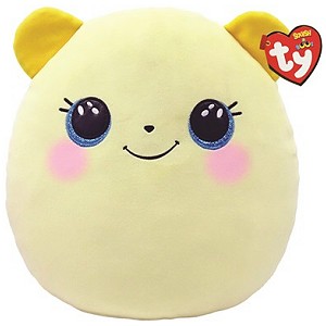 Poduszka Miś Niedźwiedź żółty Buttercup Squishy Ty - 30x22cm