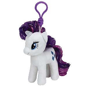 Brelok Konik My Little Pony Rarity TY - 11cm Brelok Konik My Little Pony Rarity TY - 11cm