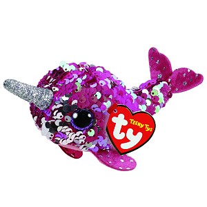 Narwal Nelly Flippables Teeny Tys TY - 10cm