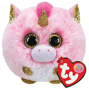 Jednoroec Kula Fantasia Puffies Pupilki TY - 9cm