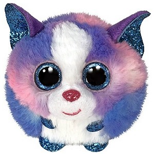 Piesek Husky Kula Cleo Puffies Pupilki TY - 9cm Piesek Husky Kula Cleo Puffies Pupilki TY - 9cm