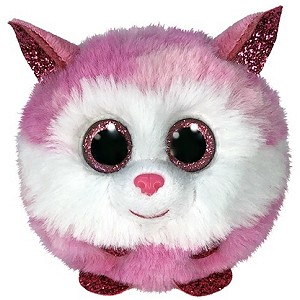 Piesek Husky Kula Princess Puffies Pupilki TY - 9cm