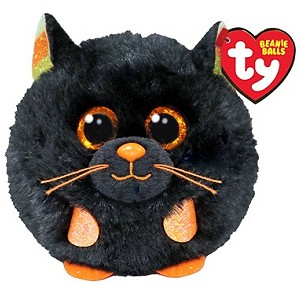 Kotek Czarny Kula Mystic Halloween Puffies Pupilki TY - 9cm Kotek Czarny Kula Mystic Halloween Puffies Pupilki TY - 9cm